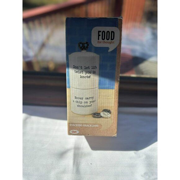 Food for Thought Candy Stacking Snack Jar Boston Warehouse - Picture 6 of 6